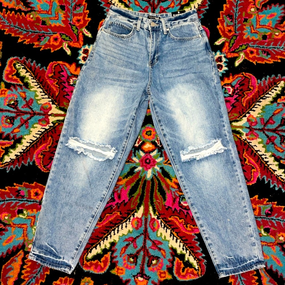 🆕 Fashion Nova Drop In Ripped Skater Jeans 3